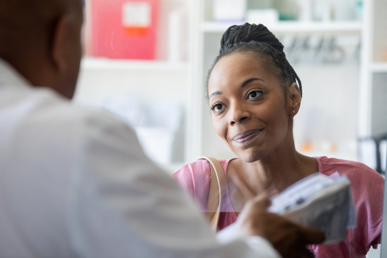 Pharmacy consultation with a patient